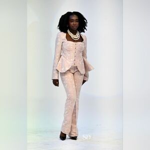 Embroidered Luxury Pantsuit